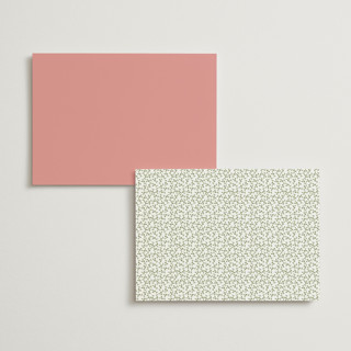 This is a blush menu cards with standard by Susan Moyal called monogramed printing on signature in standard