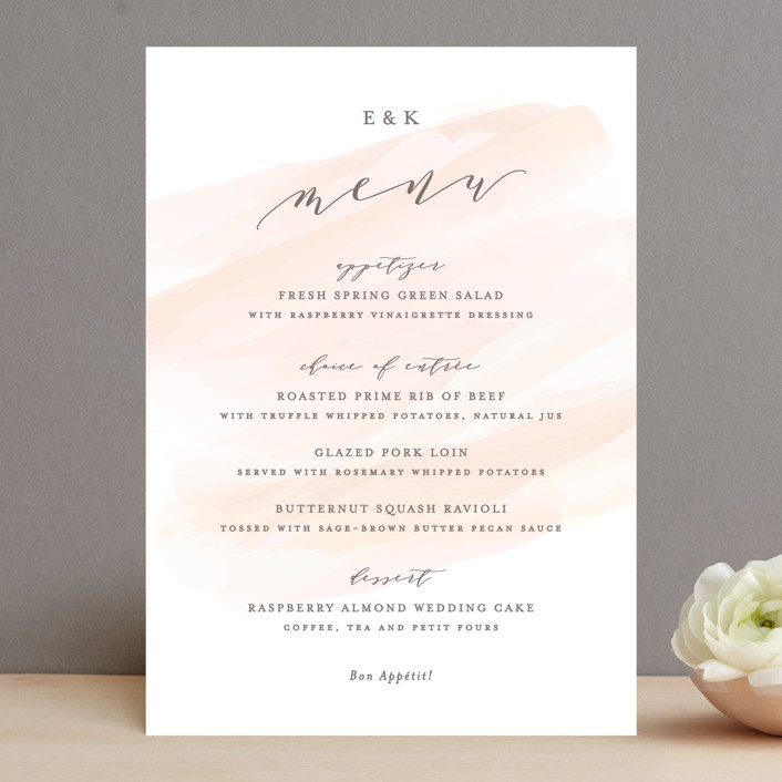 Sophisticated script Menus by Hooray Creative | Minted