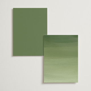 This is a garden menu cards with standard by Leah Bisch called verdure printing on signature in standard