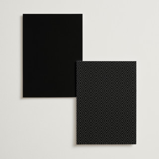 This is a lily menu cards with standard by Hooray Creative called classy type printing on signature in 5x7