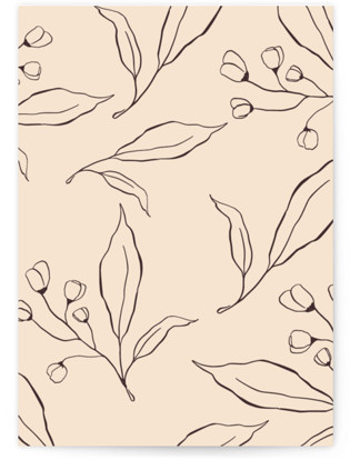 This is a mocha menu cards with standard by Benita Crandall called un mariage photographique printing on signature in standard
