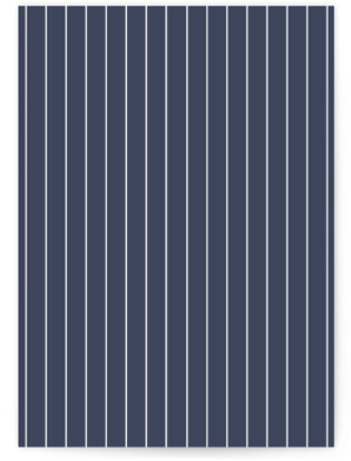 This is a navy menu cards with standard by JoAnn Jinks called marked printing on signature in standard