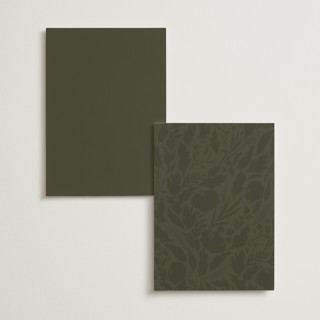 This is a autumn menu cards with standard by Kate Ahn called poetique printing on signature in standard