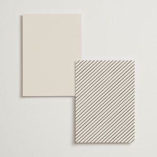 This is a ecru menu cards with standard by Hooray Creative called scripted names printing on signature in 5x7