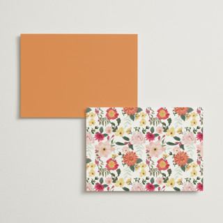 This is a tropical menu cards with standard by Susan Moyal called forest flowers printing on signature in standard