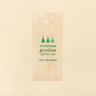 This is a clear wedding day of favors by ForYourParty called custom christmas favor bags, set of 50 in standard