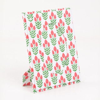 This is a red accent pieces by Michelle Pham called blockprint picture frame in red poppy in standard