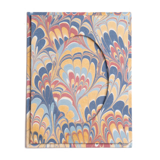 This is a multicolorassorted-colors accent pieces by Inner Child called hand-marbled picture frame in venetian swirl, 4x6 in standard