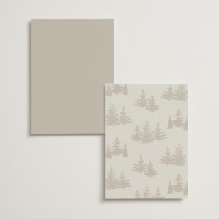 This is a fallen snow menu cards with foil pressed by Robin Ott called vista printing on signature in standard