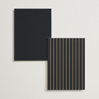 This is a onyx menu cards with foil pressed by Ana de Sousa called mirror printing on signature in standard