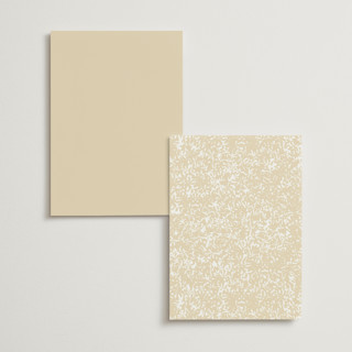 This is a honeysuckle menu cards with foil pressed by Leah Bisch called heritage printing on signature in standard