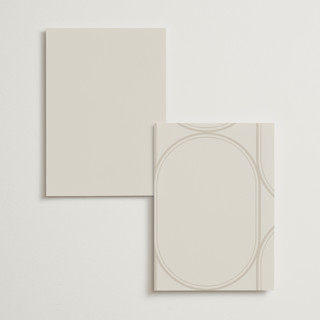 This is a sandstone menu cards with foil pressed by Lori Wemple called oval printing on signature in 5x7