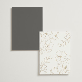 This is a classic bride menu cards with foil pressed by Design Lotus called here with you printing on signature in 5x7