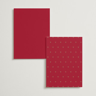 This is a snow menu cards with foil pressed by Ani Somi called amore printing on signature in 5x7