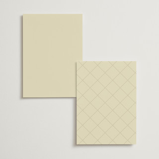 This is a marigold menu cards with foil pressed by Pati Cascino called aatreya printing on signature in standard