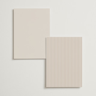 This is a linen menu cards with foil pressed by Kate Ahn called mirin printing on signature in standard