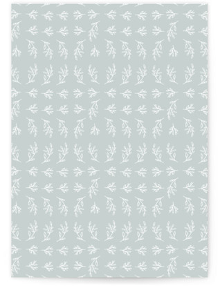 This is a mist menu cards with foil pressed by Hannah Williams called blue garden printing on signature in 5x7