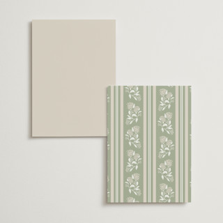 This is a tea time menu cards with foil pressed by Susan Zinader called shimmering hydrangeas printing on signature in 5x7