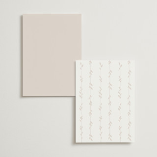 This is a lily menu cards with foil pressed by Owl and Toad called courtyard printing on signature in 5x7