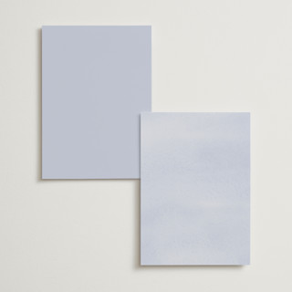 This is a bluebell menu cards with foil pressed by Everett Paper Goods called flowering vine printing on signature in 5x7