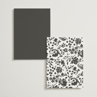 This is a iron menu cards with foil pressed by Erica Krystek called formal lines printing on signature in 5x7