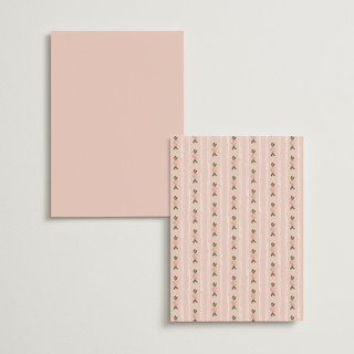 This is a pine menu cards with foil pressed by Claudia Orengo called princess printing on signature in 5x7