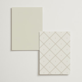 This is a champagne menu cards with foil pressed by Kristin Oliversen called luxe lines printing on signature in 5x7