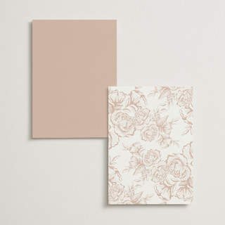 This is a cotton menu cards with foil pressed by Jennifer Postorino called gilded ampersand printing on signature in 5x7