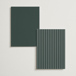 This is a forest menu cards with foil pressed by Stacey Meacham called elegant lillies printing on signature in 5x7