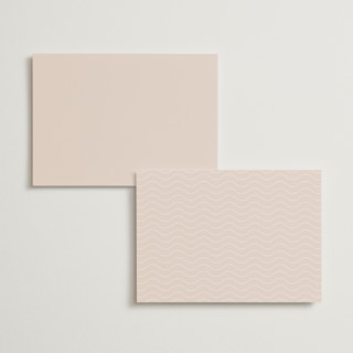 This is a blush menu cards with foil pressed by Laura Hamm called tropical getaway printing on signature in 5x7