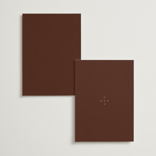 This is a coco menu cards with foil pressed by Ani Somi called sweet fancy printing on signature in 5x7