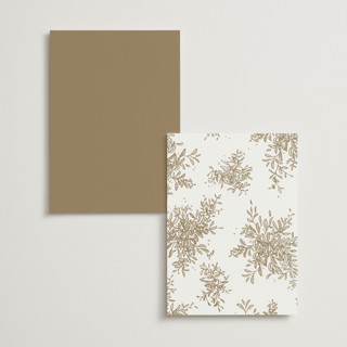 This is a porcelain menu cards with foil pressed by Leah Bisch called reflection printing on signature in 5x7