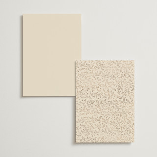 This is a sand menu cards with foil pressed by Creo Study called leafy garland printing on signature in standard