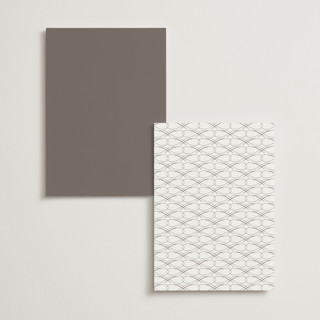 This is a snow menu cards with foil pressed by Kaydi Bishop called eternal printing on signature in 5x7