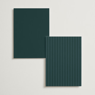 This is a deep sea menu cards with foil pressed by Erin German called autumnal arch printing on signature in standard