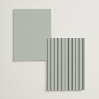 This is a sage menu cards with foil pressed by Angela Thompson called gilded script printing on signature in standard