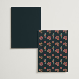 This is a onyx menu cards with foil pressed by Ana de Sousa called wedding birds printing on signature in standard