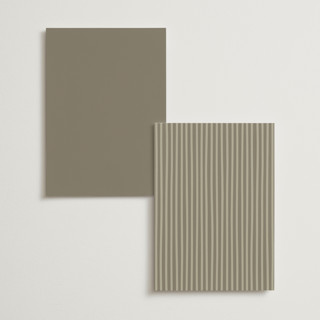 This is a linen menu cards with foil pressed by Pippa Shaw called silk printing on signature in 5x7