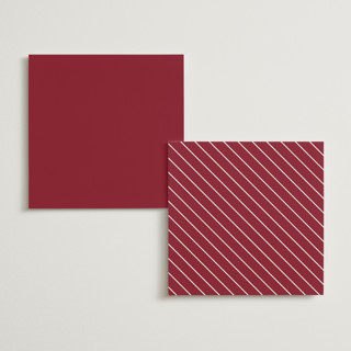 This is a ruby menu cards with foil pressed by Nicole Walsh called regal printing on signature in 5x5