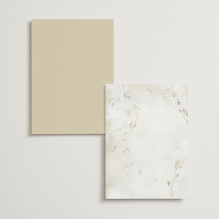 This is a luxe neutral menu cards with foil pressed by Design Lotus called forever and a day printing on signature in standard