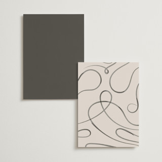 This is a tuxedo menu cards with foil pressed by Corinne Malesic called bow printing on signature in standard