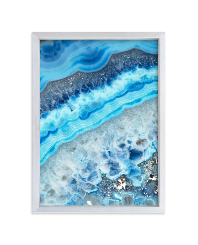Blue Geode Wall Art Prints By Shine Haus Collective Minted