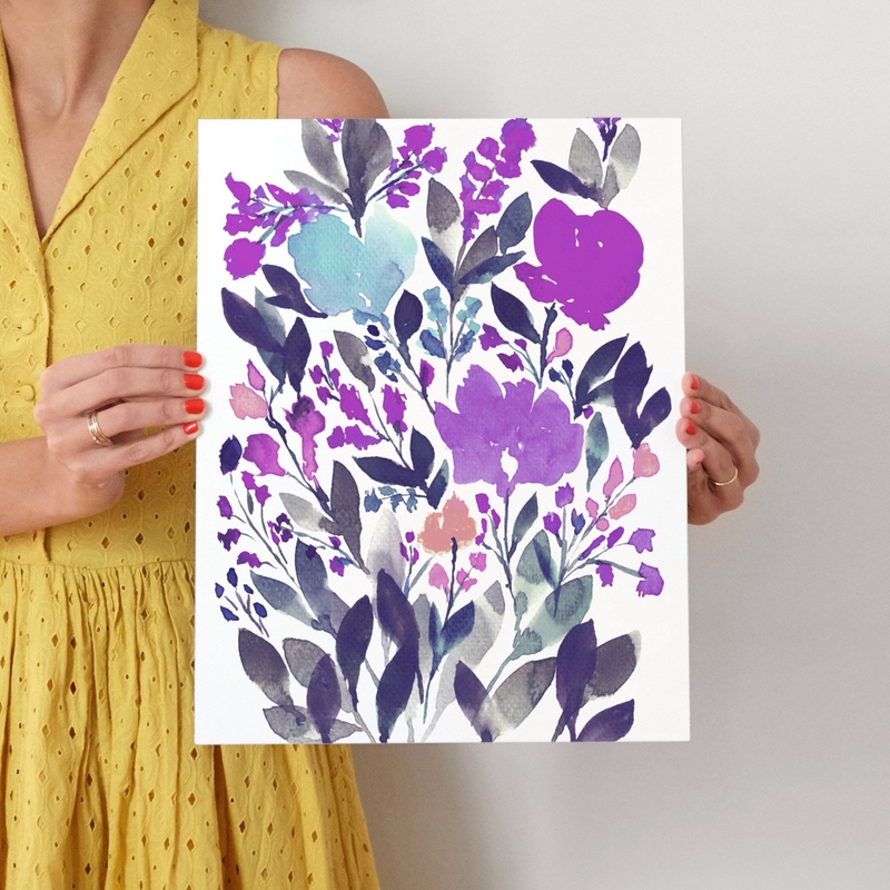 HAND PAINTED FLOWERS_4G Wall Art Prints by Ramoncita Rallos aticnomar