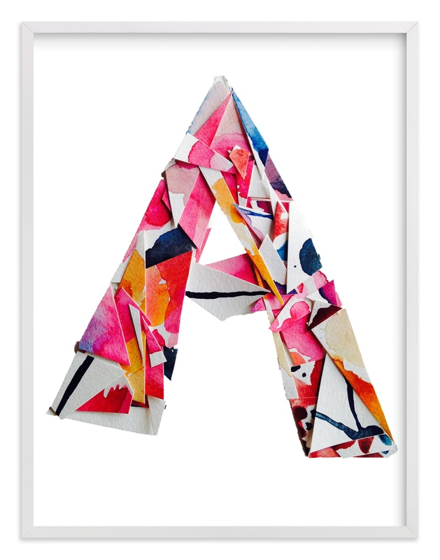 Collage Letter A Wall Art Prints By Kiana Lee Minted