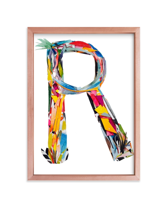 Collage Letter R Wall Art Prints By Kiana Lee Minted
