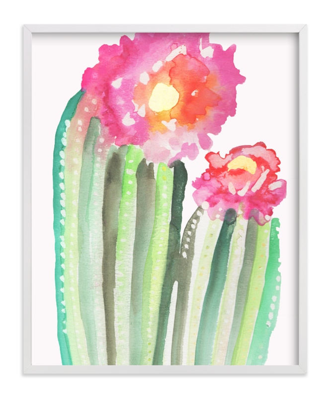 Cactus Flower Wall Art Prints by Christi Parks Minted