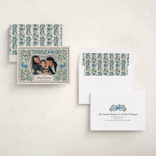 This is a cobalt met with standard by Paper Sun Studio called leaping stag printing on recycled smooth signature in standard