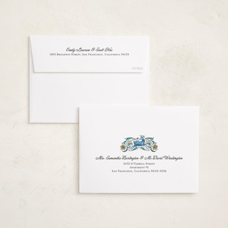 This is a cobalt met with standard by Paper Sun Studio called leaping stag printing on recycled smooth signature in standard