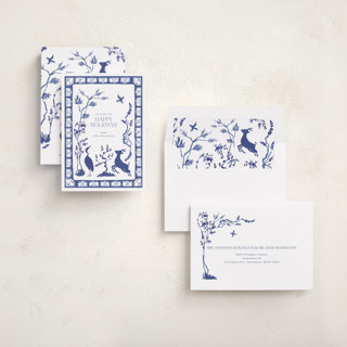 This is a cobalt met with standard by Lucrecia Caporale called three friends of winter printing on signature in standard