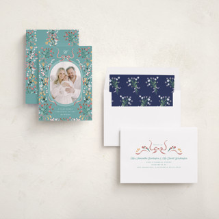 This is a teal met with standard by Corinne Malesic called sprigged printing on recycled smooth signature in standard